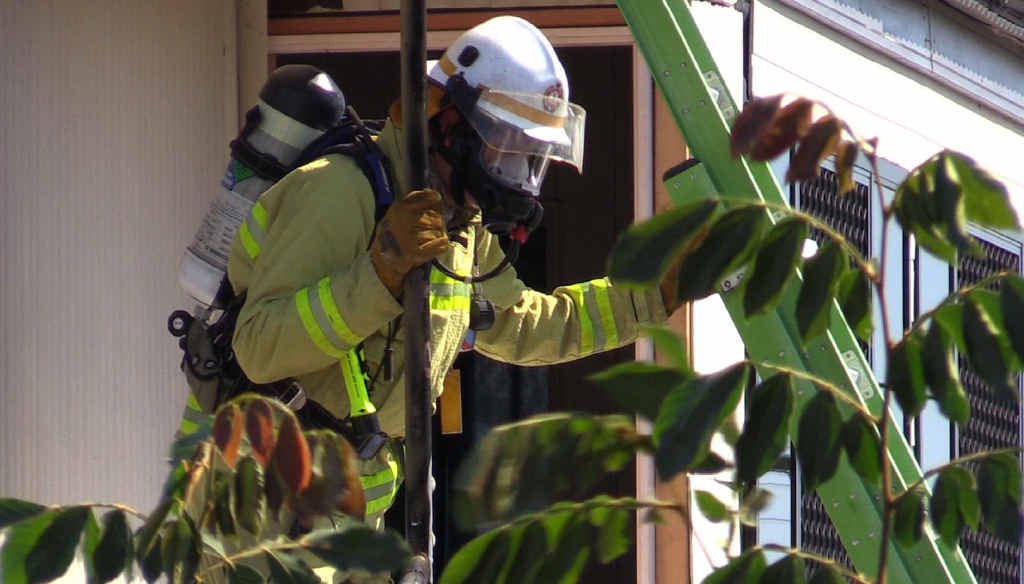 SAVED: A quick response from fire crews kept a house intact at Robinson St, after a power box caught alight. SAVED: A quick response from fire crews kept a house intact at Robinson St, after a power box caught alight.